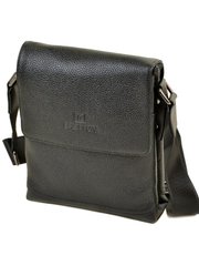 Шкіряна сумка через плече "Bretton" 508-1 чорна