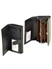 Шкіряний жіночий гаманець Alessndro Paoli W46 чорний