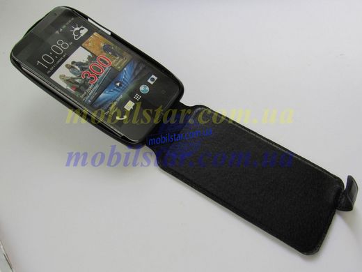 Шкіряний чохол-фліп для HTC Desire 300 чорний