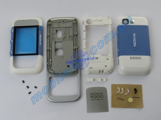 Корпус телефона Nokia 5300 синий. High Copy full
