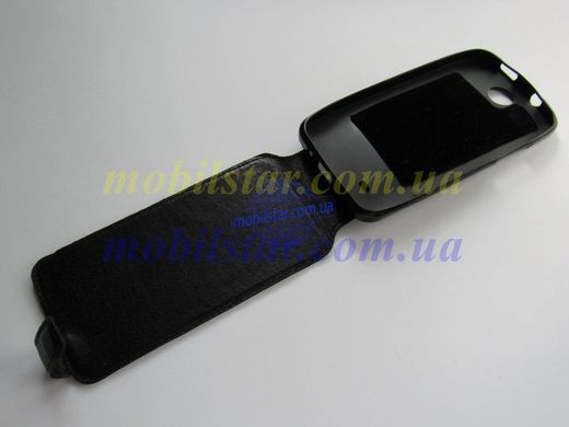 Шкіряний чохол-фліп для HTC Desire 300 чорний