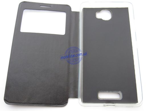 Чехол-книжка для Lenovo S856 черная "Window"