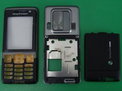 Корпус телефону Sony Ericsson C702 чорний High Copy