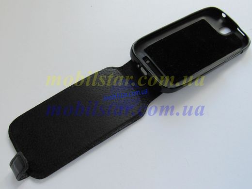 Шкіряний чохол-фліп для HTC One SV, HTC C520e чорний