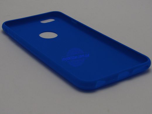 Силикон для IPhone 6 Plus синий (сетка)