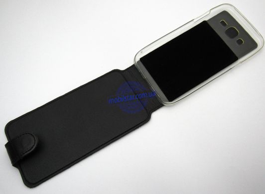 Шкіряний чохол-фліп для Samsung J500, Samsung J5 чорний