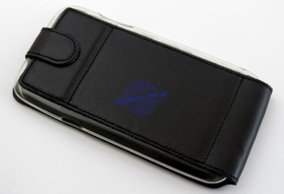 Кожаный чехол-флип для Samsung J500, Samsung J5 черный