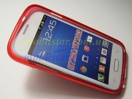 Чохол для Samsung S7260, Samsung 7262 червоний