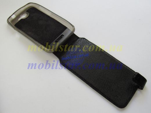Шкіряний чохол-фліп для HTC One X, HTC S720e, HTC G23 чорний