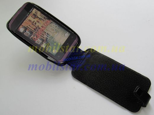 Кожаный чехол-флип для HTC Rhyme S510b, HTC G20 черный