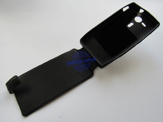 Шкіряний чохол-фліп для Sony Xperia C5302, Sony Xperia C5303, Sony Xperia C5306, Sony Xperia M35h чорний