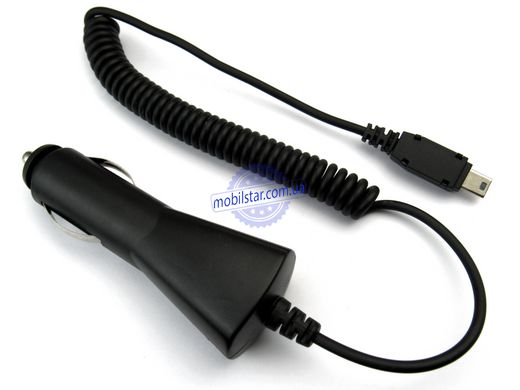 Зарядка автомобільна для Motorola (mini USB) - V3, A780, C290, E680, K1, K3, L2, L6, L7, L9, V325, V365, V3, V6, W385, Z3