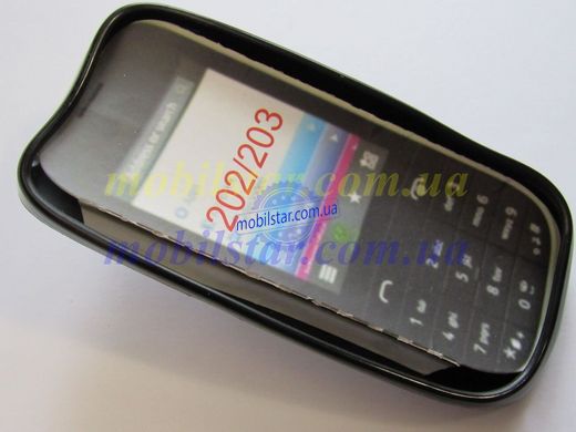 Чехол для Nokia 202, Nokia 203 черный
