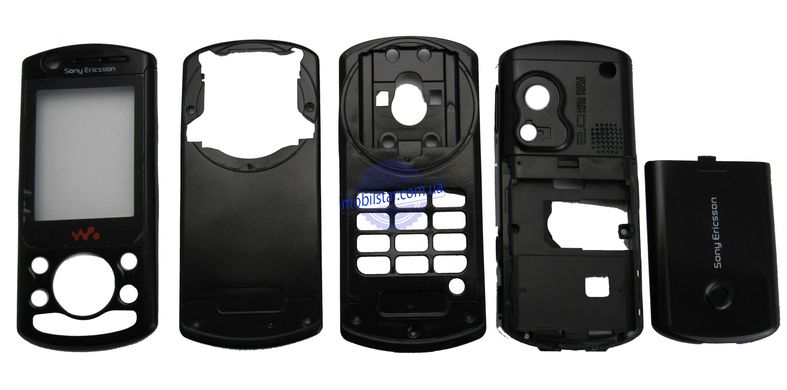 Корпус телефону Sony Ericsson W300, W900 чорний. AAA