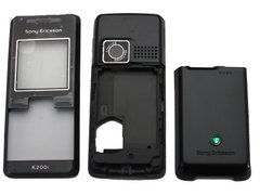 Панель телефона Sony Ericsson K200 черный. AAA