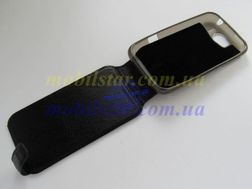 Шкіряний чохол-фліп для HTC Sensation XL X315e, HTC G21 чорний