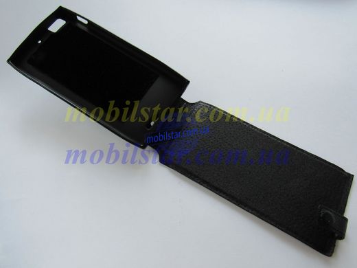 Кожаный чехол-флип для Lenovo K900 черный