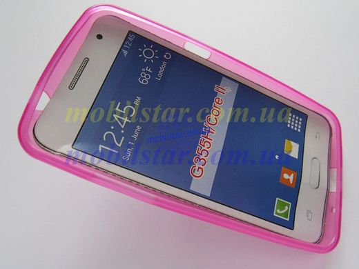 Силікон для Samsung G355, Samsung Galaxy Core 2 розовий