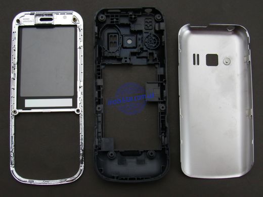 Корпус телефону Samsung C3530 серебристий High Copy