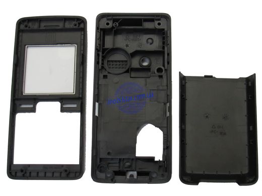 Корпус телефону Sony Ericsson K200 чорний. AAA