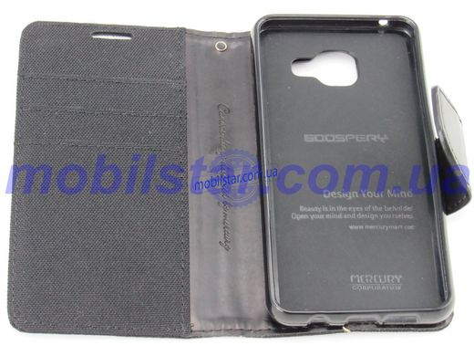 Чохол-книжка для Samsung A310, Samsung A3 чорна goospery джинс