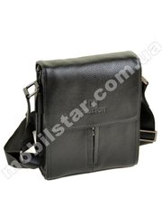 Кожаная сумка через плечо "Bretton" 501-1 черная