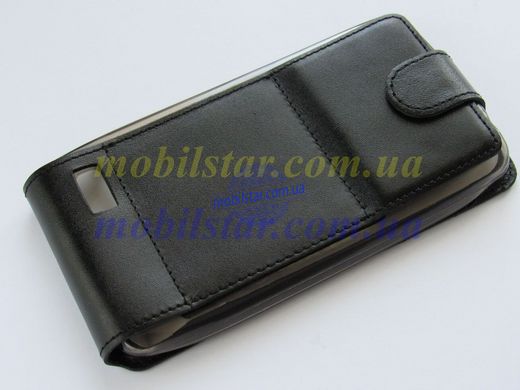 Кожаный чехол-флип для LG D335, LG Bello черный