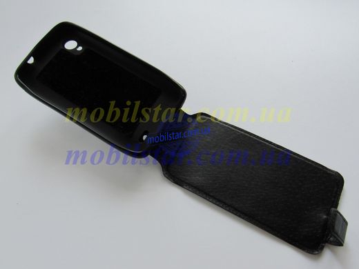 Кожаный чехол-флип для Lenovo S720 черный