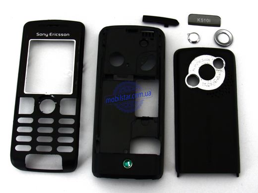 Корпус телефону Sony Ericsson K510 чорний. AAA