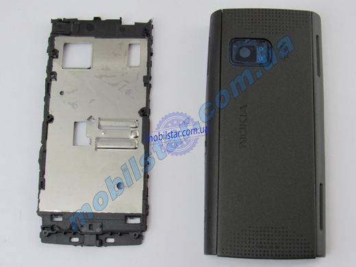 Корпус телефона Nokia X6 черный. High Copy