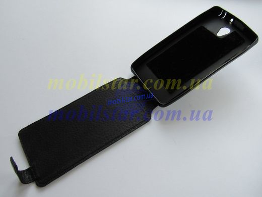 Кожаный чехол-флип для Lenovo S860 черный