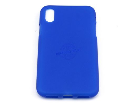Силикон для IPhone X, IPhone XS синий