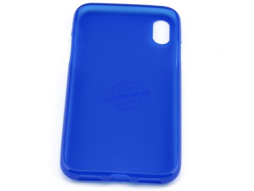 Силикон для IPhone X, IPhone XS синий