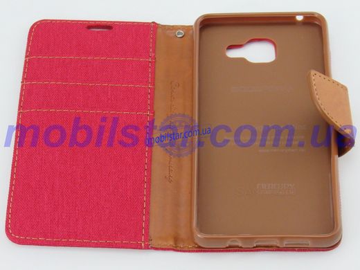 Чехол книжка для Samsung A510, Samsung A5 красная goospery джинс