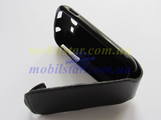 Кожаный чехол-флип для Samsung S5300, Samsung S5302, Samsung S5303 черный