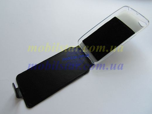 Кожаный чехол-флип для Lenovo S60 черный