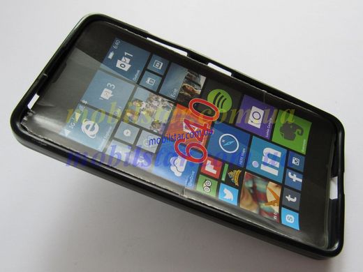 Силикон для Microsoft Lumia 640 черный