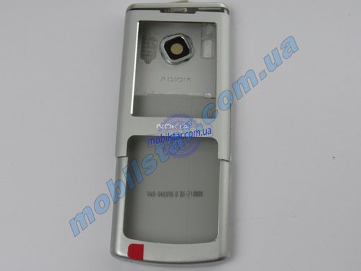 Корпус телефону Nokia 6500 серебристий. High Copy