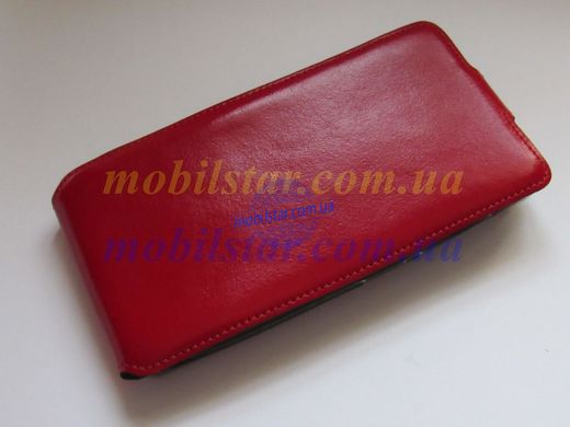 Кожаный чехол-флип для Microsoft Lumia 540, Nokia 540 красный