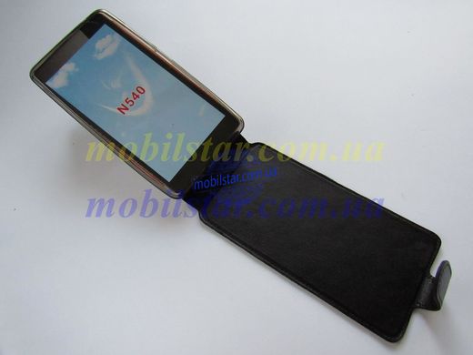 Кожаный чехол-флип для Microsoft Lumia 540, Nokia 540 черный