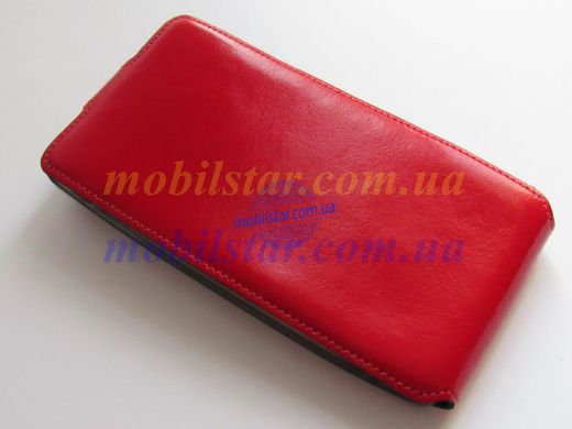 Кожаный чехол-флип для Microsoft Lumia 540, Nokia 540 красный