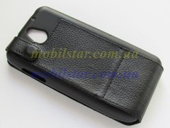 Кожаный чехол-флип для HTC Desire 610 черный