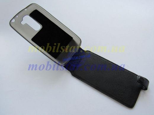 Шкіряний чохол-фліп для LG D618, LG D620, LG G2mini чорний