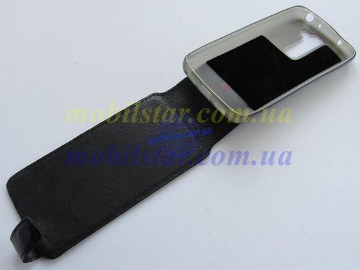 Шкіряний чохол-фліп для LG D618, LG D620, LG G2mini чорний
