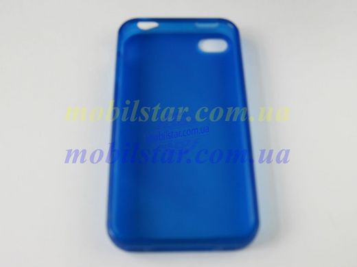 Силикон для IPhone 4G, Phone 4S синий