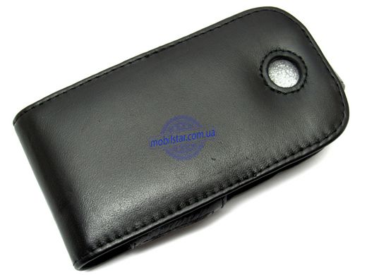 Шкіряний чохол-фліп для Samsung S3600 чорний