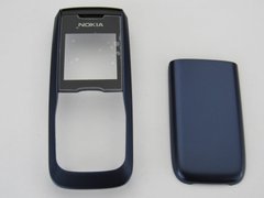 Корпус телефона Nokia 2610 синий прозрачное стекло AAAA