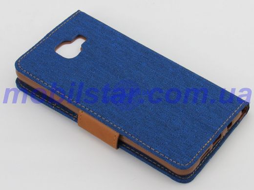 Чохол-книжка для Samsung A710, Samsung A7 синя goospery джинс