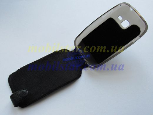 Шкіряний чохол-фліп для Samsung S6802 чорний