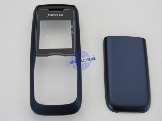 Корпус телефону Nokia 2610 синій прозоре скло AAAA